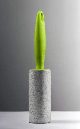 Dirty lint roller with cat hair.の写真素材