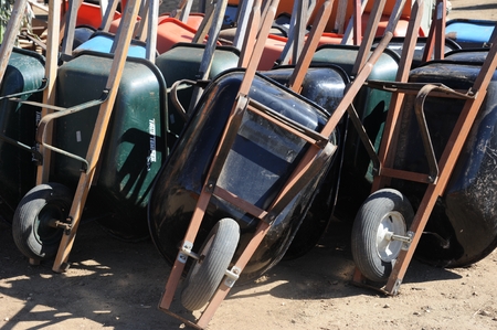 Wheelbarrowsの写真素材