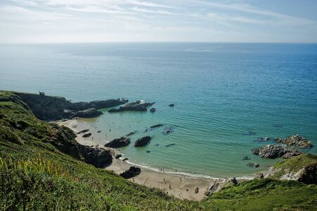 Freathy Bay Cornwallの写真素材