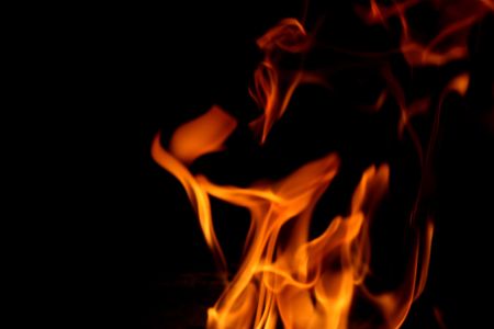 abstract photograph of flames from a fire