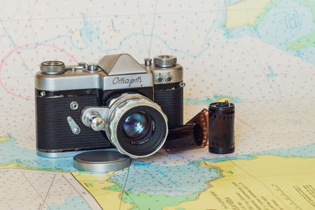 Start is a small format single-lens reflex camera of the Krasnogorsk Mechanical Plant with a...