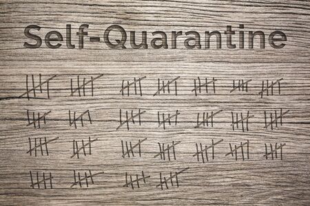Self-Quarantine Duration Conceptの写真素材