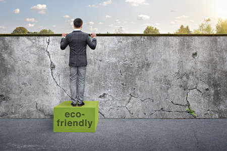 Concept in favor of an eco-friendly futureの写真素材
