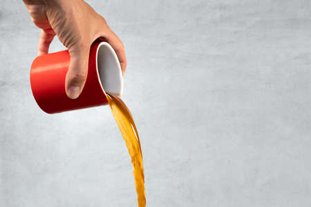 Coffee gets poured awayの写真素材