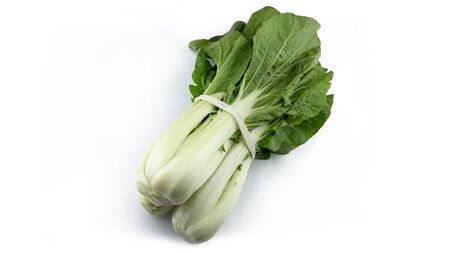 Bok Choy White Asian Vegetable Isolated On Whiteの写真素材