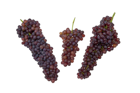 Delicious grapes on white backgroundの写真素材