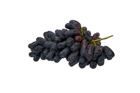 Delicious sapphire grapes isolated on white backgroundの写真素材