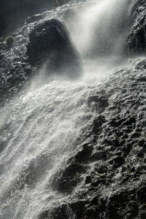Detail of Caraiman falls in Jepi Valley, Bucegi Mountains, Romania.