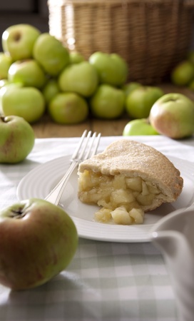 Home baked apple pieの写真素材