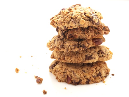 Home baked cookie stackの写真素材