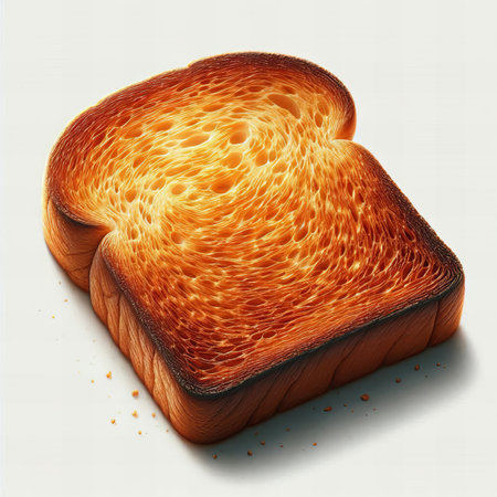 A warm loaf of multigrain bread with seeds and grains, topped with powdered sugar, symbolizing nourishment and artisanal baking.の素材