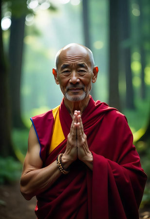 Monk Prayingの素材