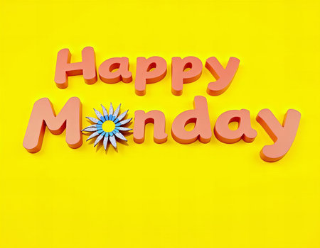 Happy Monday Blossoming Startの素材