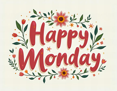 Happy Monday Blossoming Startの素材