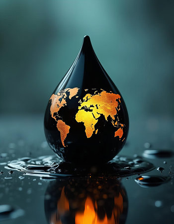 Oil drop. energy of earthの素材