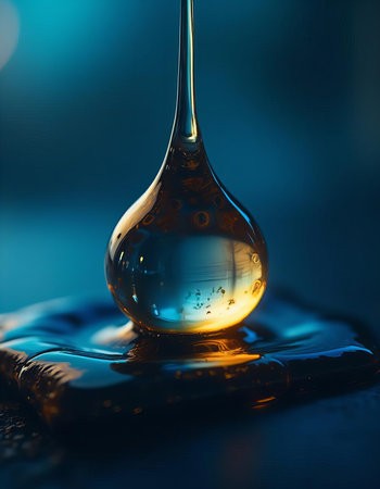 Golden-Blue Oil Dropletの素材