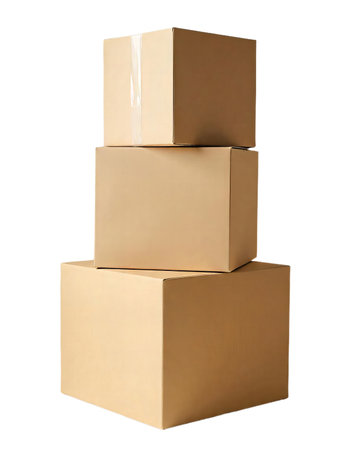 Cardboard Boxes in Various Stages of Assemblyの素材