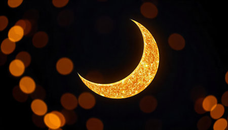 Illuminated Crescent Moonの素材