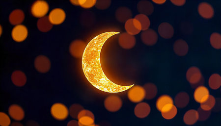 Illuminated Crescent Moonの素材