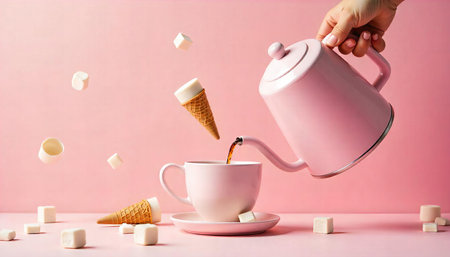 Pink Fantasy Tea Setの素材