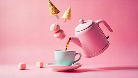 Pink Fantasy Tea Setの素材