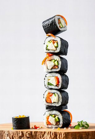 Stacked Sushi Towerの素材