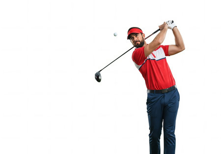Professional Golfer in Motionの素材