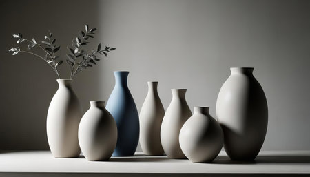Minimalist Ceramic Vasesの素材