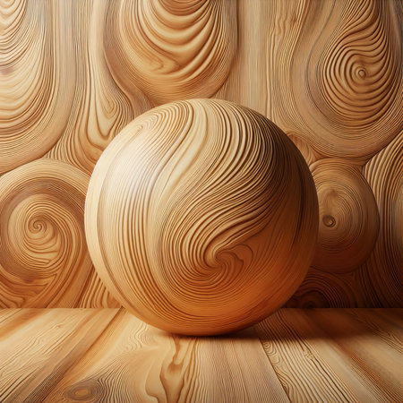 Smooth Pine Wood Texture Backgroundの素材