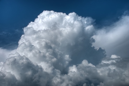 dark blue sky with clouds