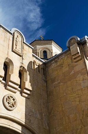 cathedral Sameba , details of medieval architecture