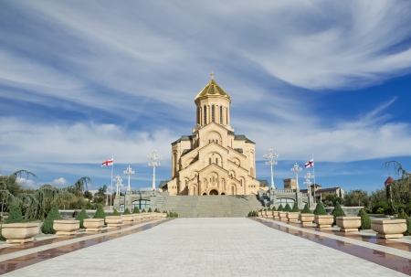 Holy Trinity cathedral in Tbilisi, capital of Georgia