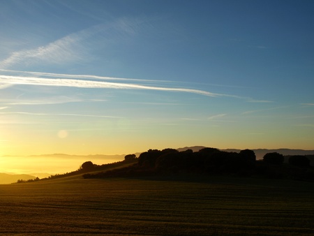 Light on the Hillの写真素材