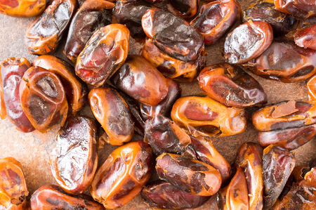 Dates of scattered on the table for background