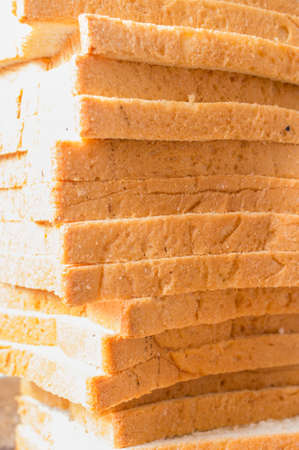 Toast bread slicesの写真素材