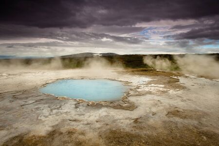 The hot springs of Hveravellir provide a warm oasis of cold middle of Icenald