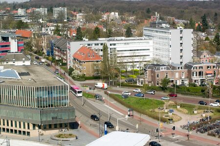 The city Arnhem, the Netherlands, view from above.