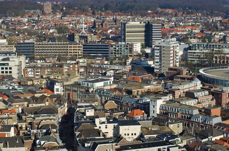 The city Arnhem, the Netherlands, view from above.の写真素材
