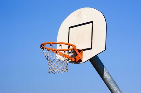 Outdoor basketball netの写真素材