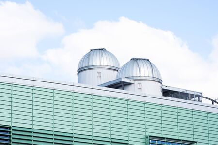 Dome of the astronomical observatory on the roof of Radboud university Nijmegen, Netherlands