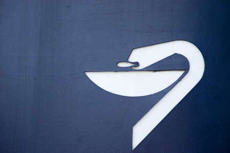 Arnhem, Netherlands - October 2, 2020: Dutch white pharmacy logo on blue backgroundのeditorial素材