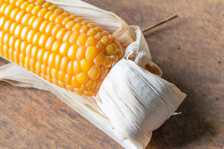 The opening up of dried corn