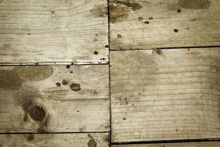 Stained wooden planks backgroundの写真素材