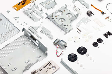 Carcassette audio player parts. All parts design changed. Electrical and mechanical partsの写真素材