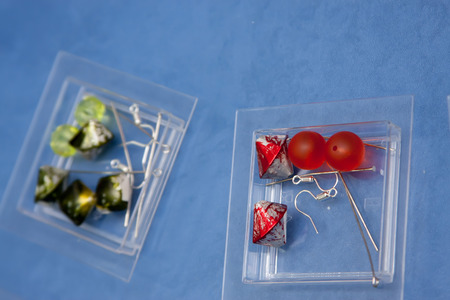 Handmade jewelry and keychains with colorful glass beads