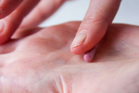 handmade paper, the process of making flowersの写真素材