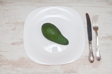 healthy breakfast on a white wooden table