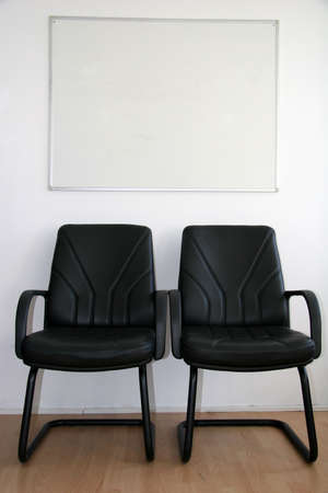 Two Chairs And Space For Text In The Meeting Roomの写真素材