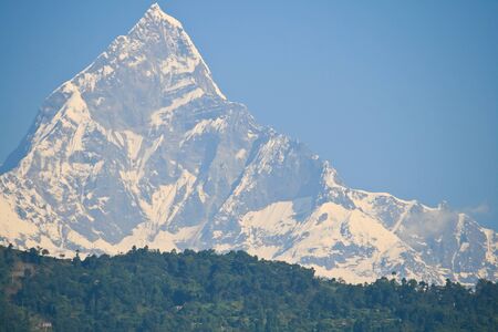 Machhapuchhare/fish tail mountainの写真素材