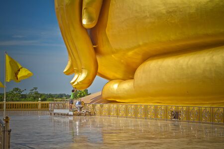 Religious the faith of Buddha Wat muangの写真素材